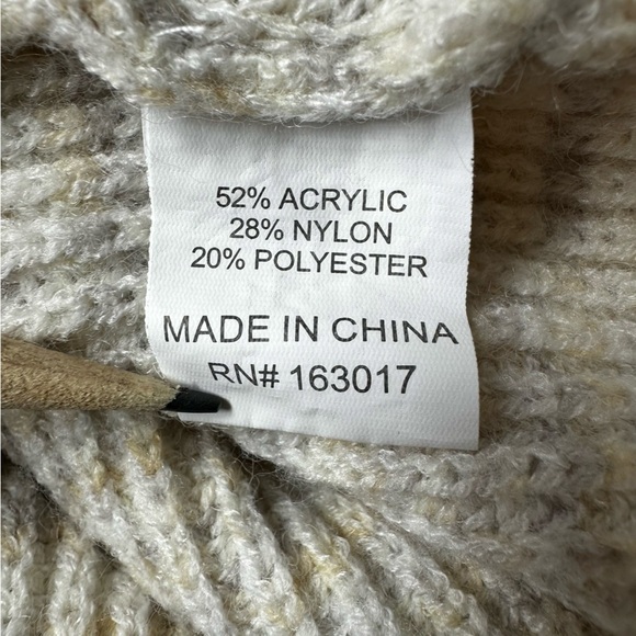 Princess Polly Bell Sleeve Crewneck Sweater Cream Gray XS/S - Picture 8 of 9